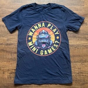 Wanna Play Mini Games Gorilla Monkey Tag Gorilla VR Gamer T-Shirt